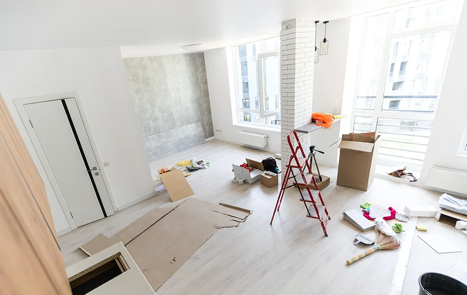 Condo renovation combining two units