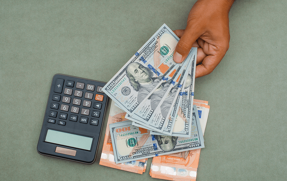Dollars and Calculator - OFW remittances